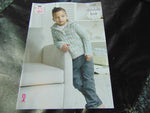 King Cole Double Knitting Pattern 5107 Sweater & Waistcoat